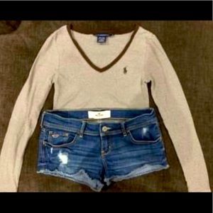 Juniors RL Polo shirts, Hollister, denim shorts